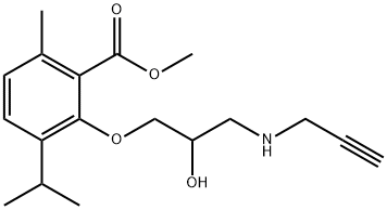 3-[2-Hydroxy-3-(2-propynylamino)propoxy]-p-cymene-2-carboxylic acid methyl ester
