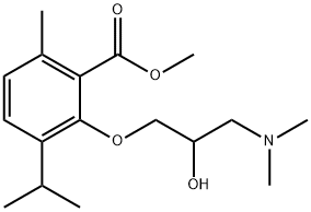 3-[2-Hydroxy-3-(dimethylamino)propoxy]-p-cymene-2-carboxylic acid methyl ester
