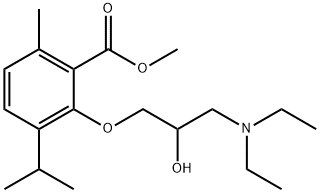 3-[2-Hydroxy-3-(diethylamino)propoxy]-p-cymene-2-carboxylic acid methyl ester