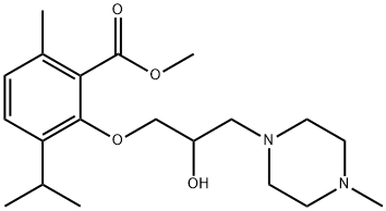 3-[2-Hydroxy-3-(4-methyl-1-piperazinyl)propoxy]-p-cymene-2-carboxylic acid methyl ester