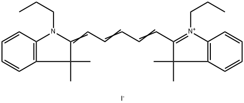 碘化-2-[5-(1,3-二氢-3,3-二甲基-1-丙基-2H-吲哚-2-亚基)-1,3-戊二烯基]-3,3-二甲基-1-丙基-3H-吲哚翁盐