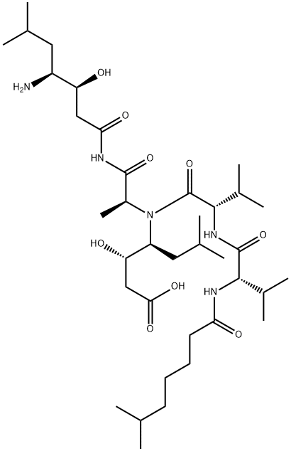 (3S,4S)-4-[[[(3S,4S)-4-[[N-(6-Methyl-1-oxoheptyl)-L-Val-L-Val-]amino]-3-hydroxy-6-methylheptanoyl]-L-Ala-]amino]-3-hydroxy-6-methylheptanoic acid