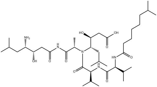 (3S,4S)-4-[[[(3S,4S)-4-[[N-(7-Methyl-1-oxooctyl)-L-Val-L-Val-]amino]-3-hydroxy-6-methylheptanoyl]-L-Ala-]amino]-3-hydroxy-6-methylheptanoic acid