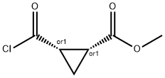 Cyclopropanecarboxylic acid, 2-(chlorocarbonyl)-, methyl ester, (1R,2S)-rel- (9CI)