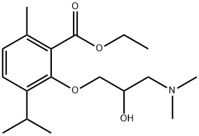 3-[2-Hydroxy-3-(dimethylamino)propoxy]-p-cymene-2-carboxylic acid ethyl ester