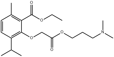 3-Isopropyl-6-methyl-2-(3-dimethylaminopropyloxycarbonylmethoxy)benzoic acid ethyl ester