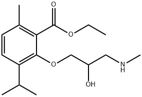 3-[2-Hydroxy-3-(methylamino)propoxy]-p-cymene-2-carboxylic acid ethyl ester