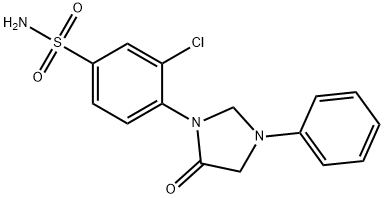 3-Chloro-4-(5-oxo-3-phenyl-1-imidazolidinyl)benzenesulfonamide