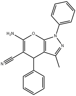 6-AMINO-3-METHYL-1,4-DIPHENYL-1,4-DIHYDRO-PYRANO[2,3-C]PYRAZOLE-5-CARBONITRILE