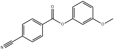 4-Cyanobenzoic acid 3-methoxyphenyl ester