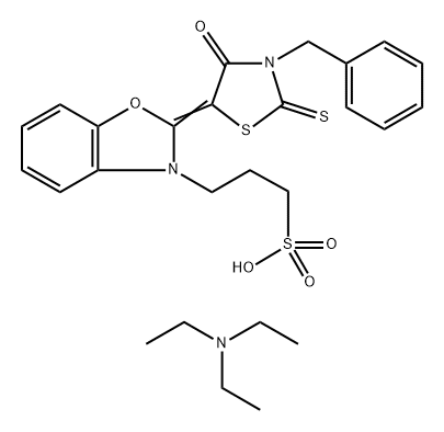 3-苄基-5-(3-Γ-磺基丙基)苯并恶唑亚基绕丹宁三乙铵盐