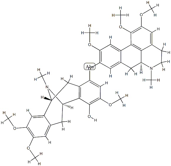 5,6,11,12-Tetrahydro-3,8,9-trimethoxy-13-methyl-1-[[(6aS)-5,6,6a,7-tetrahydro-1,2,10-trimethoxy-6-methyl-4H-dibenzo[de,g]quinolin-9-yl]oxy]-5α,11α-epiminodibenzo[a,e]cycloocten-4-ol