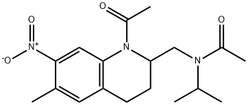 N-[(1-acetyl-1,2,3,4-tetrahydro-6-methyl-7-nitro-2-quinolyl)methyl]-N-isopropylacetamide