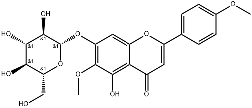 5-hydroxy-6,4'-dimethoxyflavone-7-O-β-D-glucopyranoside