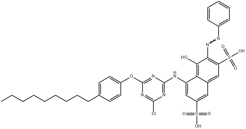 5-[[4-chloro-6-(4-nonylphenoxy)-1,3,5-triazin-2-yl]amino]-4-hydroxy-3-(phenylazo)naphthalene-2,7-disulphonic acid
