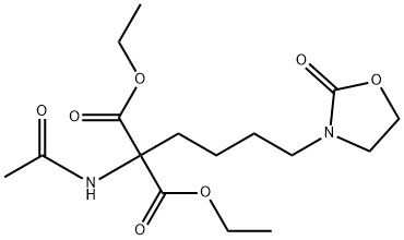 Diethyl acetamido[4-[2-oxo-3-oxazolidinyl]butyl]malonate