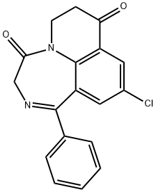 3,4,6,7-Tetrahydro-10-chloro-1-phenyl-8H-pyrido[3,2,1-jk][1,4]benzodiazepine-4,8-dione