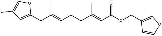 (2E,6E)-3,7-Dimethyl-8-(4-methyl-2-furyl)-2,6-octadienoic acid 3-furylmethyl ester