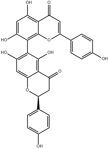 (2S)-2,3-Dihydro-5,5',7,7'-tetrahydroxy-2,2'-bis(4-hydroxyphenyl)-6,8'-bi(4H-1-benzopyran)-4,4'-dione