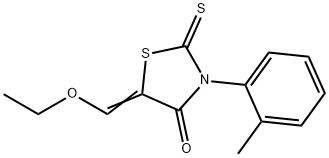 5-Ethoxymethylene-2-thioxo-3-o-tolyl-4-thiazolidinone