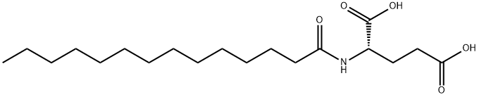N-(1-氧代十四烷基)-L-谷氨酸(9CI)