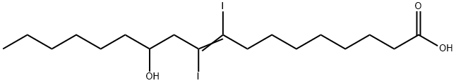 12-Hydroxy-9,10-diiodo-9-octadecenoic acid