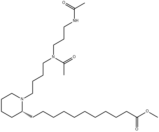 (2R)-1-[4-[Acetyl[3-(acetylamino)propyl]amino]butyl]-2-piperidineundecanoic acid methyl ester