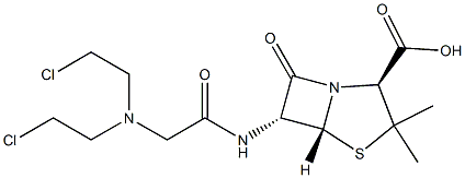 6α-[[[Bis(2-chloroethyl)amino]acetyl]amino]penicillanic acid
