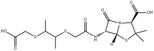 6α-[[[[2-[(Carboxymethyl)thio]-1-methylpropyl]thio]acetyl]amino]penicillanic acid