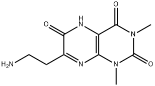 2,4,6(3H)-Pteridinetrione,  7-(2-aminoethyl)-1,5-dihydro-1,3-dimethyl-