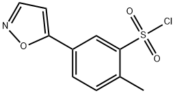 5-(isoxazol-5-yl)-2-methylbenzene-1-sulfonyl chloride