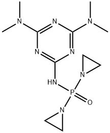 Bis(1-aziridinyl)[[4,6-bis(dimethylamino)-1,3,5-triazin-2-yl]amino]phosphine oxide