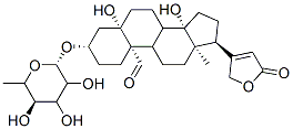 (3S,5S,10S,13R,14S,17S)-5,14-dihydroxy-13-methyl-17-(5-oxo-2H-furan-3-yl)-3-[(2S,5R)-3,4,5-trihydroxy-6-methyl-oxan-2-yl]oxy-2,3,4,6,7,8,9,11,12,15,16,17-dodecahydro-1H-cyclopenta[a]phenanthrene-10-carbaldehyde