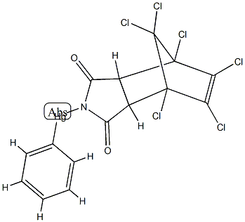 (1,2,3,4,7,7-Hexachlorobicyclo(2.2.1)hept-2-ene-5,6-dicarboximido)phenylmercury