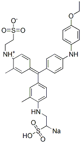 N-[4-[[4-[(4-Ethoxyphenyl)amino]phenyl][3-methyl-4-[(2-sodiosulfoethyl)amino]phenyl]methylene]-2-methyl-2,5-cyclohexadien-1-ylidene]-2-sulfonatoethanaminium