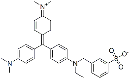 N-[4-[[4-[N-Ethyl-N-(3-sulfonatobenzyl)amino]phenyl][4-(dimethylamino)phenyl]methylene]-2,5-cyclohexadien-1-ylidene]-N-methylmethanaminium