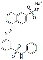 5-[[3-(苯胺基磺酰基)-4-甲基苯基]偶氮]萘-2-磺酸钠