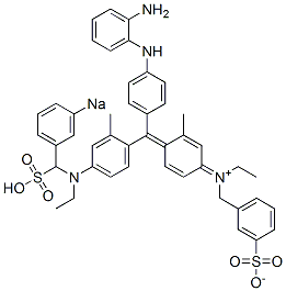 N-[4-[[4-[(2-Aminophenyl)amino]phenyl][4-[N-ethyl-N-(3-sodiosulfobenzyl)amino]-2-methylphenyl]methylene]-3-methyl-2,5-cyclohexadien-1-ylidene]-N-ethyl-3-sulfonatobenzenemethanaminium
