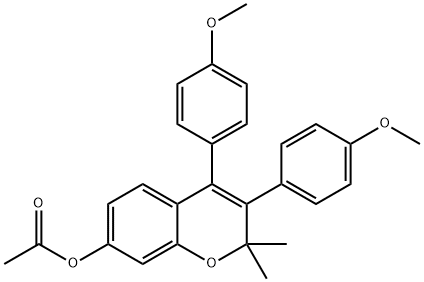 [3,4-bis(4-methoxyphenyl)-2,2-dimethyl-chromen-7-yl] acetate