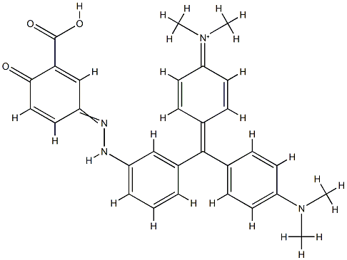 N-[4-[[3-[[3-Carboxylato-4-hydroxyphenyl]azo]phenyl](4-dimethylaminophenyl)methylene]-2,5-cyclohexadien-1-ylidene]-N-methylmethanaminium
