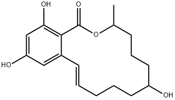 3,4,5,6,7,8,9,10-Octahydro-7,14,16-trihydroxy-3-methyl-1H-2-benzoxacyc lotetradecin-1-one