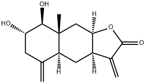 (3aR,4aα,9aα)-3a,4,4a,5,6,7,8,8a,9,9a-Decahydro-7α,8β-dihydroxy-8aβ-methyl-3,5-bis(methylene)naphtho[2,3-b]furan-2(3H)-one