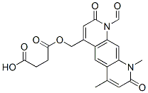 4-[[(3-Carboxypropionyl)oxy]methyl]-8,9-dihydro-6,9-dimethyl-2,8-dioxopyrido[3,2-g]quinoline-1(2H)-carbaldehyde