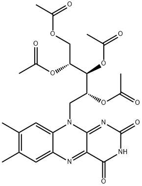 1-Deoxy-1-(3,4-dihydro-7,8-dimethyl-2,4-dioxobenzo[g]pteridin-10(2H)-yl)-D-arabinitol tetraacetate