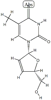 2',3'-didehydro-3'-deoxy-4-thiothymidine
