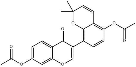 7-(Acetyloxy)-3-[5-(acetyloxy)-2,2-dimethyl-2H-1-benzopyran-6-yl]-4H-1-benzopyran-4-one