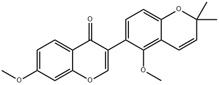7-Methoxy-3-(5-methoxy-2,2-dimethyl-2H-1-benzopyran-6-yl)-4H-1-benzopyran-4-one