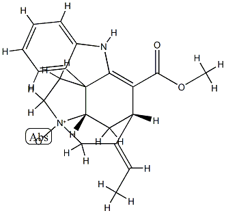 (19E)-2,16,19,20-Tetradehydro-17-methoxy-17-oxocuran 4-oxide