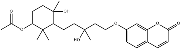 (+)-7-[[5-(3-Acetyloxy-6-hydroxy-2,2,6-trimethylcyclohexyl)-3-hydroxy-3-methylpentyl]oxy]-2H-1-benzopyran-2-one