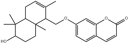 (+)-7-[(1,4,4a,5,6,7,8,8a-Octahydro-6-hydroxy-2,5,5,8a-tetramethylnaphthalen-1-yl)methoxy]-2H-1-benzopyran-2-one